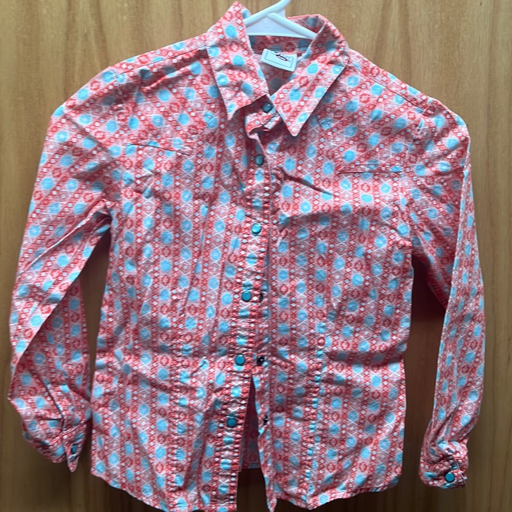 Girls Western Pearl Snap Shirt